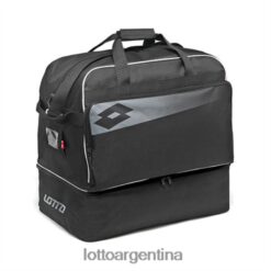 bolsa de futbol omega jr ii todo negro/gris frío 9c/todo blanco Lotto niños accesorios V0XJHB1231