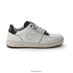 borde de firma resina blanca/verde Lotto hombre zapatos V0XJHB8