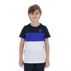 camiseta atletica b iii js azul marino/blanco brillante Lotto niños vestir V0XJHB1137