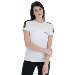 camiseta atlética clásica con iv js blanco brillante Lotto mujer vestir V0XJHB900