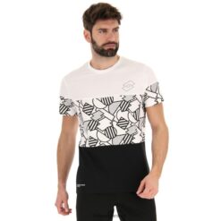 camiseta atletica prime todo negro Lotto hombre vestir V0XJHB391