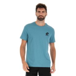 camiseta basica azul bretaña Lotto hombre vestir V0XJHB435