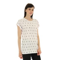 camiseta de palma w blanco brillante Lotto mujer vestir V0XJHB913