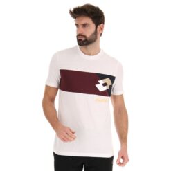 camiseta deportiva lg iii js blanco brillante Lotto hombre vestir V0XJHB384