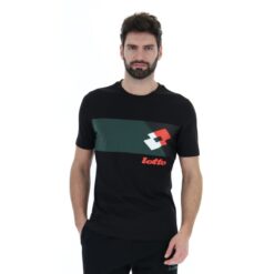camiseta deportiva lg iii js todo negro Lotto hombre vestir V0XJHB385