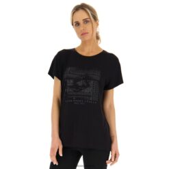 camiseta independiente w todo negro Lotto mujer vestir V0XJHB870