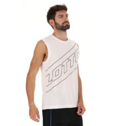 camiseta logo vii sl blanco brillante Lotto hombre vestir V0XJHB409