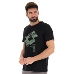camiseta losanga v todo negro Lotto hombre vestir V0XJHB422