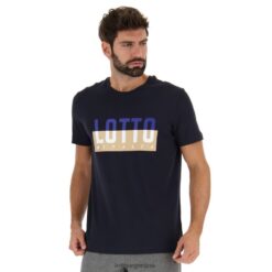 camiseta prisma iv js Azul marino Lotto hombre vestir V0XJHB433