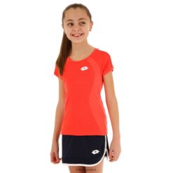 camiseta squadra g pl rojo fluo Lotto niños vestir V0XJHB1169