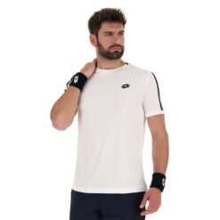 camiseta squadra ii pl blanco brillante Lotto hombre vestir V0XJHB502