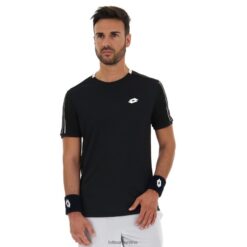 camiseta squadra ii pl todo negro Lotto hombre vestir V0XJHB508