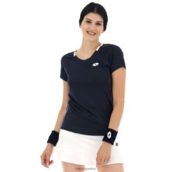camiseta squadra w ii pl Azul marino Lotto mujer vestir V0XJHB926