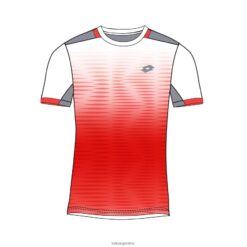 camiseta superior b iv 2 amapola roja/blanco brillante Lotto niños vestir V0XJHB1156