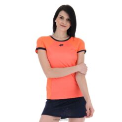 camiseta superrapida w v coral fluo Lotto mujer vestir V0XJHB936
