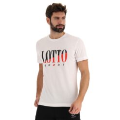 camiseta supra vi blanco brillante Lotto hombre vestir V0XJHB451