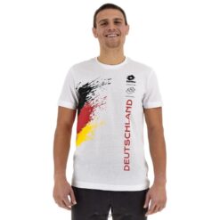 camiseta wc22 alemania blanco brillante Lotto hombre vestir V0XJHB453
