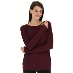 dinamico w v tee ls vi viñedo dk rojo Lotto mujer vestir V0XJHB899