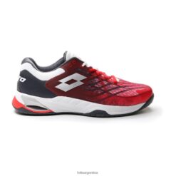 espejismo 100 velocidades amapola roja/todo blanco/asfalto Lotto hombre zapatos V0XJHB98
