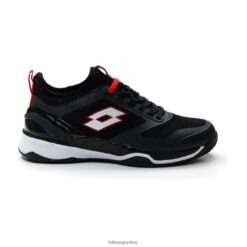 espejismo 200 cly todo negro/todo blanco/rojo fuego Lotto hombre zapatos V0XJHB117