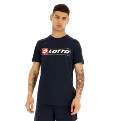 logotipo de la camiseta js Azul marino Lotto hombre vestir V0XJHB430