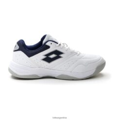 logotipo de la corte amf xix blanco/vestido azul Lotto hombre zapatos V0XJHB85