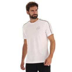 logotipo vi camiseta js blanco brillante Lotto hombre vestir V0XJHB463