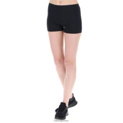 msp w corto th todo negro Lotto mujer vestir V0XJHB1017