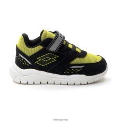 spacelite amf 2 ii inf s todo negro/verde acacia Lotto niños zapatos V0XJHB1096