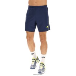 super rapida v corta denim oscuro/amarillo ácido Lotto hombre vestir V0XJHB610