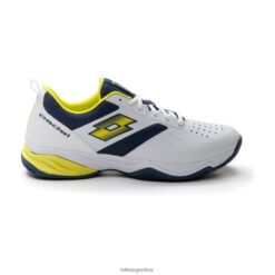 superrápida 400 iv todo blanco/amarillo ácido/denim oscuro Lotto hombre zapatos V0XJHB212