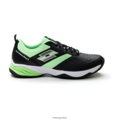 superrápida 400 iv todo negro/verde manzana neo Lotto hombre zapatos V0XJHB207