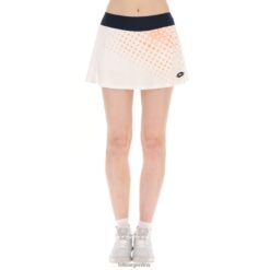 top con falda iv 1 ritmo blanco/naranja brillante Lotto mujer vestir V0XJHB1007