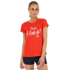 yalla habibi jabeur w camiseta roja Deportes Lotto mujer vestir V0XJHB878